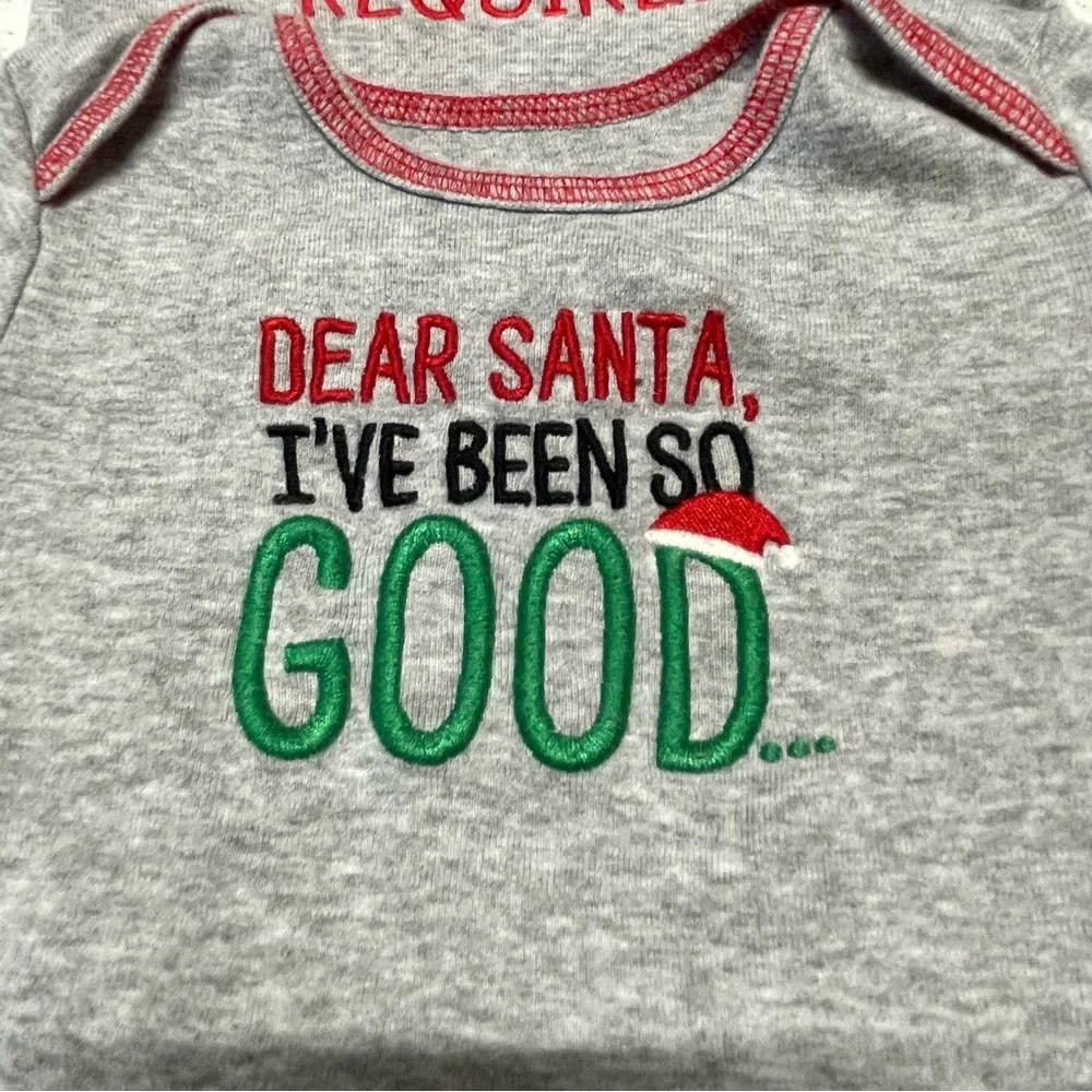 Just One You By Carters Christmas Set of 2 Onesies - 9 M